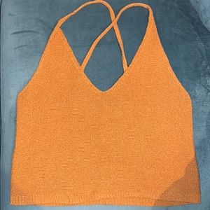 Moth (Anthropologie brand) orange sweater tank